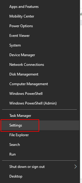 transparency settings in windows 10